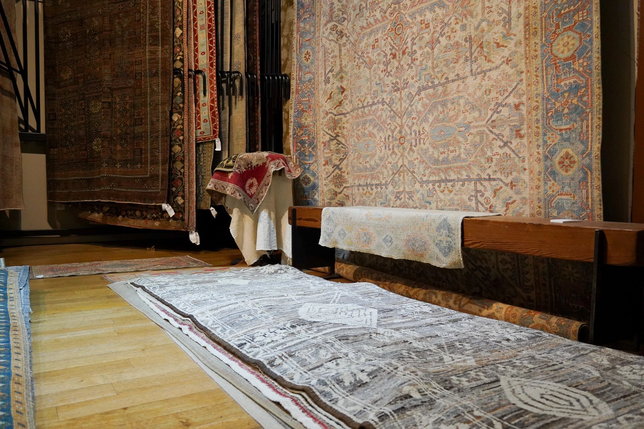 Oriental rugs showroom display